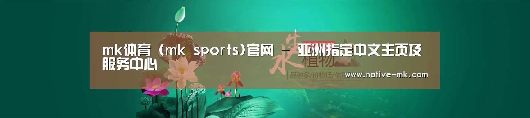 鲜花水草花卉网站模板